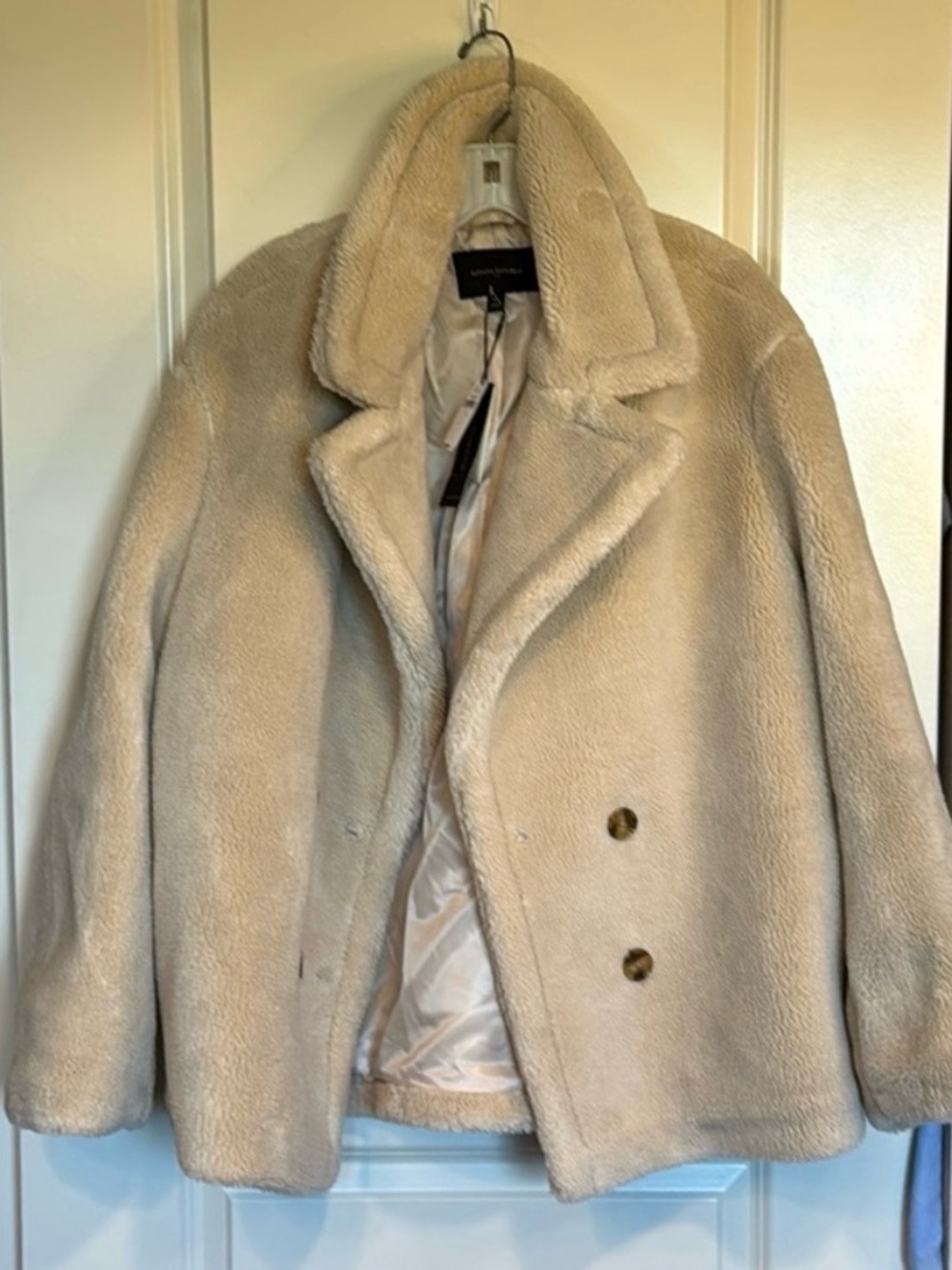 Banana Republic Ivory Sherpa Teddy Coat